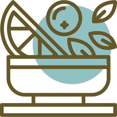 Gıda simgesinin vektör illüstrasyonu