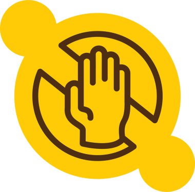 el simgesi vektör illüstrasyonu