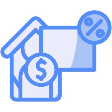 Emlak simgesi vektör illüstrasyonu