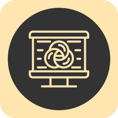 Web düz simgesi, geliştirme, iş simgesi