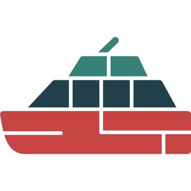 Gemi simgesi vektör illüstrasyonu