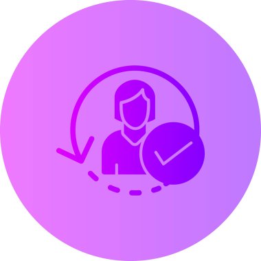 kullanıcı. Web simgesi basit illüstrasyon