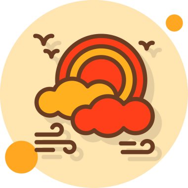 hava simgesi vektör illüstrasyonu