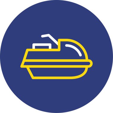 Tekne. Web simgesi basit illüstrasyon