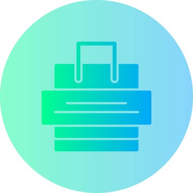 Çanta simgesinin vektör illüstrasyonu