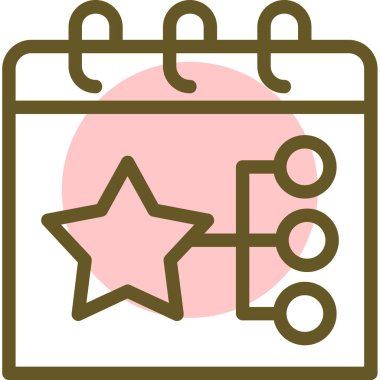 takvim tarihi web vektör illüstrasyonu