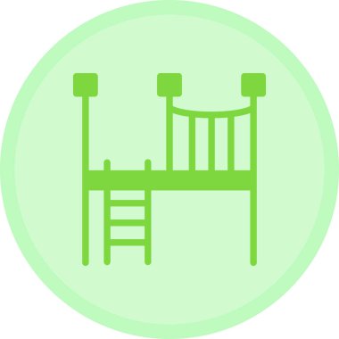 Bebek salıncak vektör simgesi