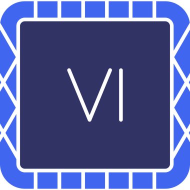 V harfi simgesi, vektör illüstrasyonu