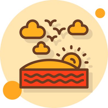 Fırın yemek ikonu düz stil