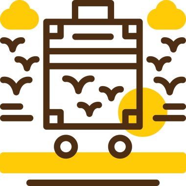 dağıtım simgesi, vektör illüstrasyonu