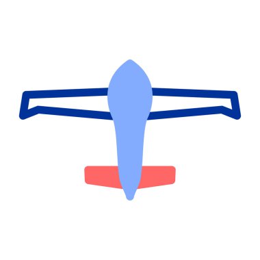 Uçak. Web simgesi basit tasarım