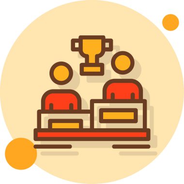 ödül podyum kupa simgesi