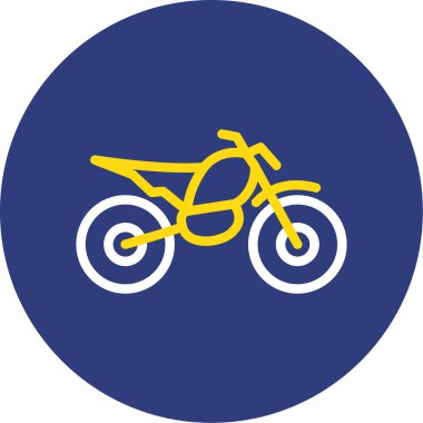 bir daire arkaplan üzerinde bisiklet vektör illüstrasyonu