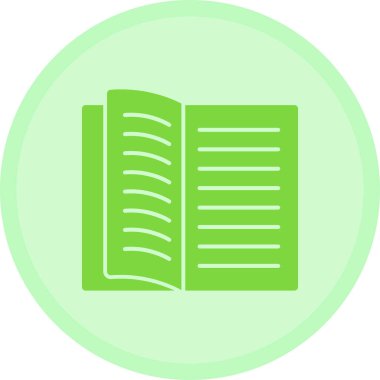 Kitap. Web simgesi basit illüstrasyon