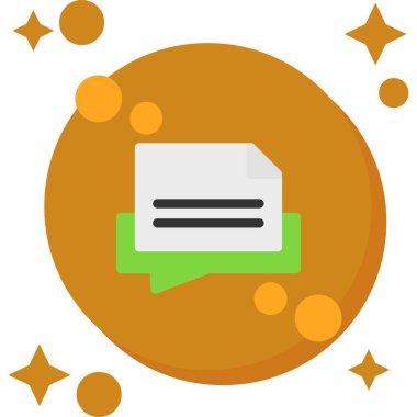 ileti ikonu vektör illüstrasyonu