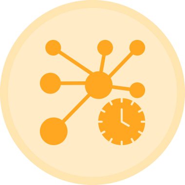 Saat. Web simgesi basit illüstrasyon