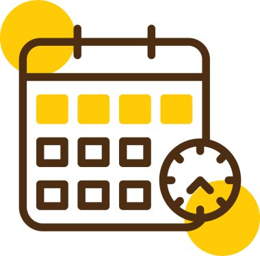 Takvim. Web simgesi basit illüstrasyon