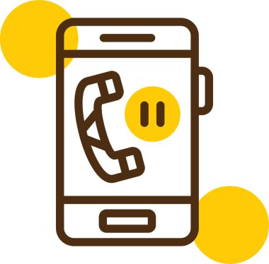 Mobil arama vektör simgesi