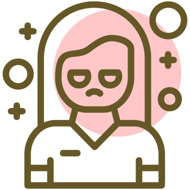 Bir yüzün vektör illüstrasyonu