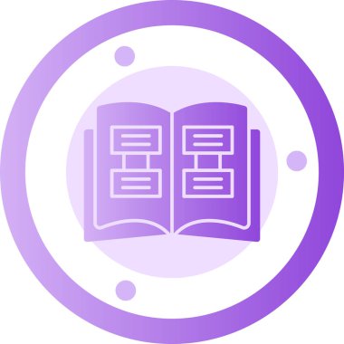 Kitap simgesinin vektör illüstrasyonu