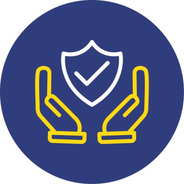 vektör koruma simgesi illüstrasyonu