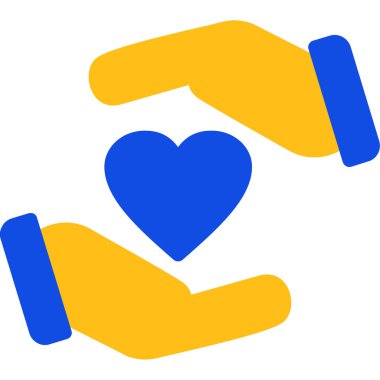 Kalp. Web simgesi basit illüstrasyon