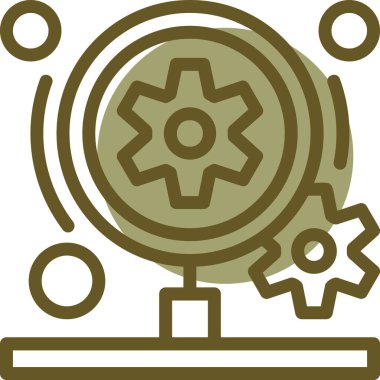 Vektör illüstrasyonu, vites simgesi