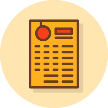 Takvim. Web simgesi basit illüstrasyon