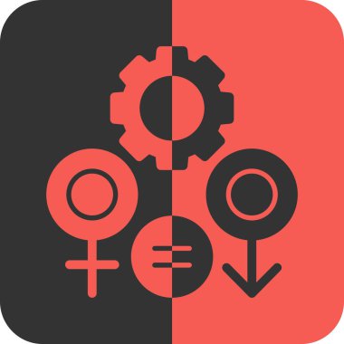 Kadın işareti simgesi, vektör çizim