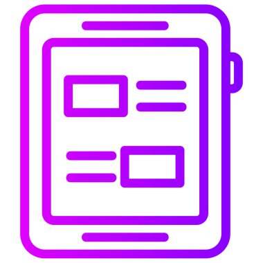 Cep telefonu. Web simgesi basit illüstrasyon