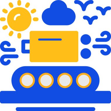 Bulut simgesi vektör illüstrasyonu