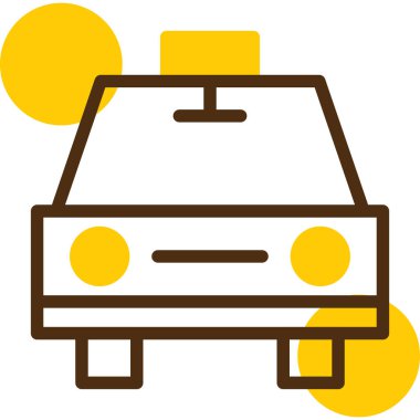 Araba yıkama simgesi, basit vektör çizimi beyaz arkaplanda izole edildi