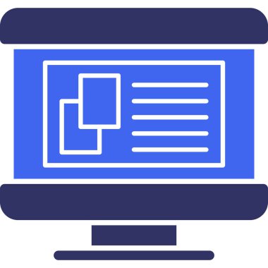 izleyici ikon vektör illüstrasyonu