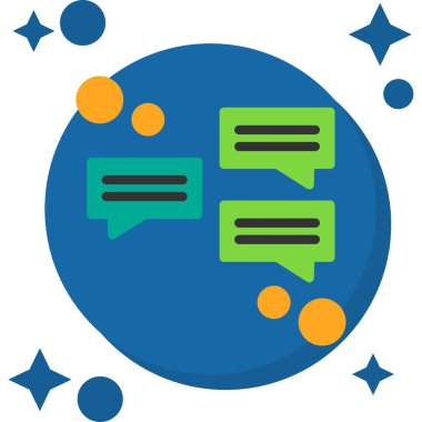 Konuşma baloncukları. İletişim simgesi. konuşma.