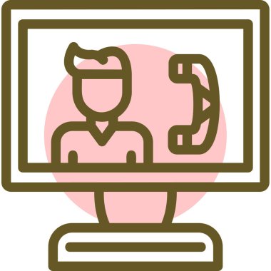 Dizüstü bilgisayar simgesi vektör çizimi