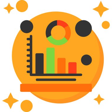 iş analitik simgesi modayı izole ederek