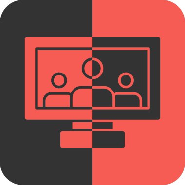 Bayrağı olan bir bilgisayarın vektör illüstrasyonu