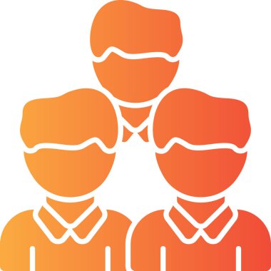 İnsanlar simgesi. Vektör çizim