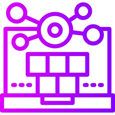 İş yönetimi kategorisinde analitik iş grafiği simgesi