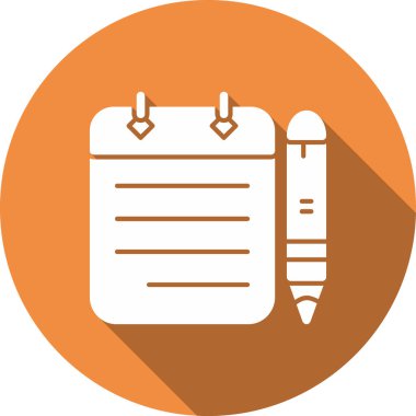 Kalem. Web simgesi basit illüstrasyon