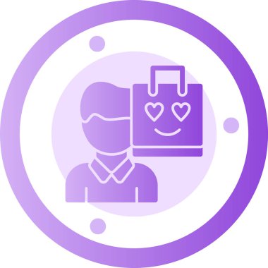 Bir kalp simgesinin vektör illüstrasyonu