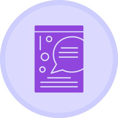 İletili bir sohbetin vektör mesajı