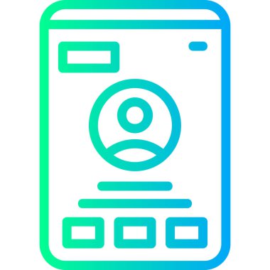 Vektör telefon simgesi, illüstrasyon