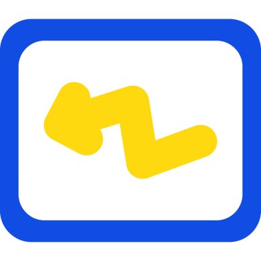 Tek bir simgenin vektör illüstrasyonu