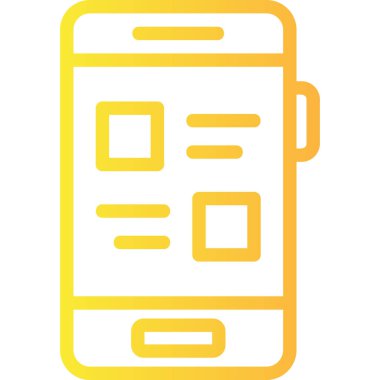 mobil uygulama simgesi, vektör illüstrasyonu