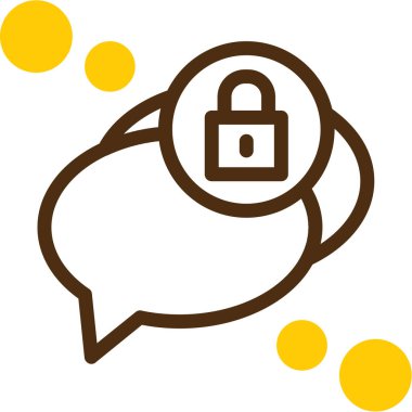 Konuş. Web simgesi basit illüstrasyon