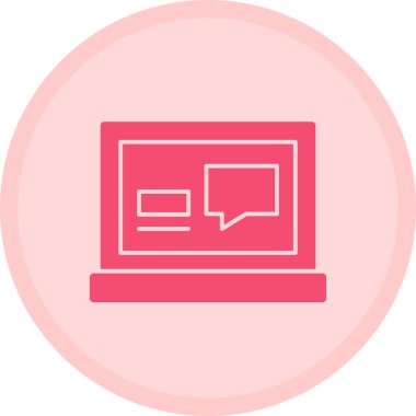 Konuş. Web simgesi basit illüstrasyon