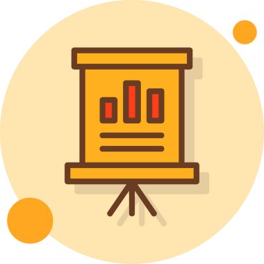 tahta stand simgesi, vektör illüstrasyonu