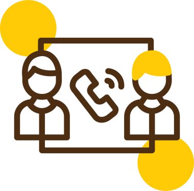 Bir kadın ve erkek ikonunun vektör çizimi