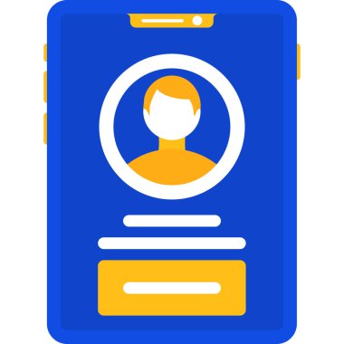 kimlik kartı vektör simgesi